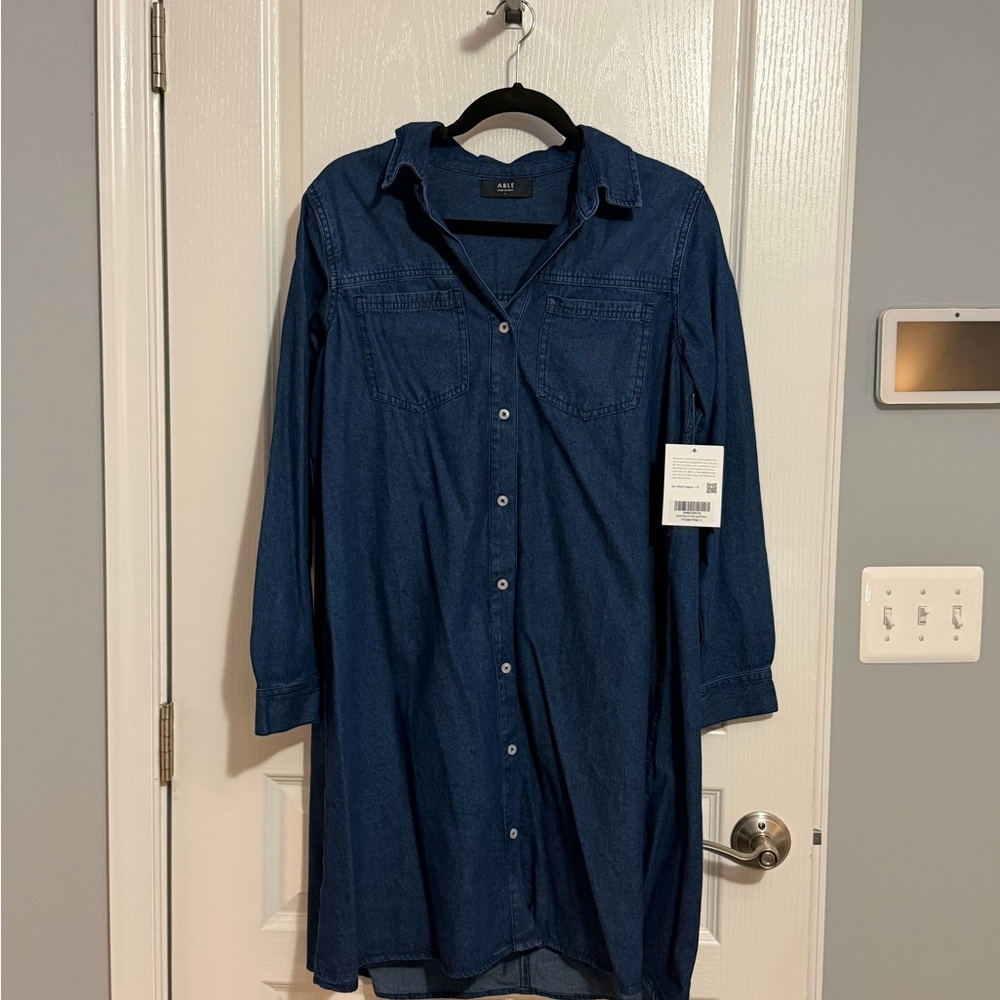 Able Kate Denim Swing Dress